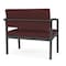 Lesro Lenox Steel Bariatric Chair Metal Frame, Charcoal, RF Nebbiolo Upholstery LS1401 - alternate 2
